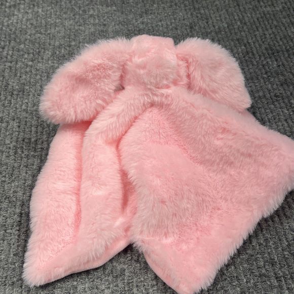 Apricot Lamb Lovey Security‎ Blanket Pink Bunny 13x13 Stuffed Animal Toy Plush - Picture 16 of 16
